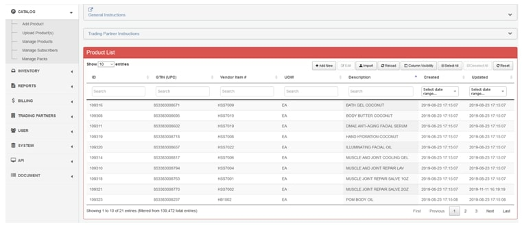 screenshot of EDI COMPLIANCE & EASY INTEGRATION
